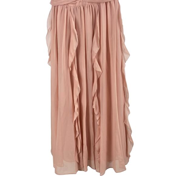 Veronica Beard Lucine Ruched Silk Halter Neck Maxi Dress Size 12 - Picture 11 of 13